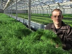 Produsent av krydderurter Rolf Ingvar Fuglerud i Lier.