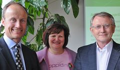 Nils Kristian Nakstad (Enova), Gunn Ovesen (Innovasjon Norge) og Arvid Hallén (Forskningsrådet)