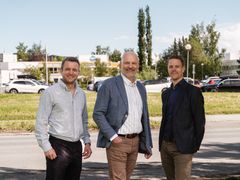 Fred Fikse Forbord, etableringsdirektør REBUS Midt-Norge - Arve Heggem, prosjektdirektør OBOS - Stian Nergård, prosjektsjef OBOS Nye Hjem.