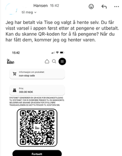 Svindel på Tise med QR-kode