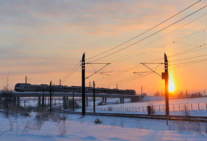 Langeland bru på Hovedbanen mellom Oslo og Eidsvoll.