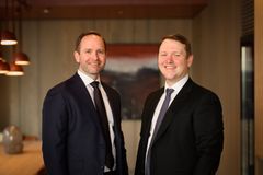 To nye partnere styrker DLA Pipers satsing innenfor bygg og entreprise. Fra venstre: Stian Heimdal og Snorre Waage Sand.