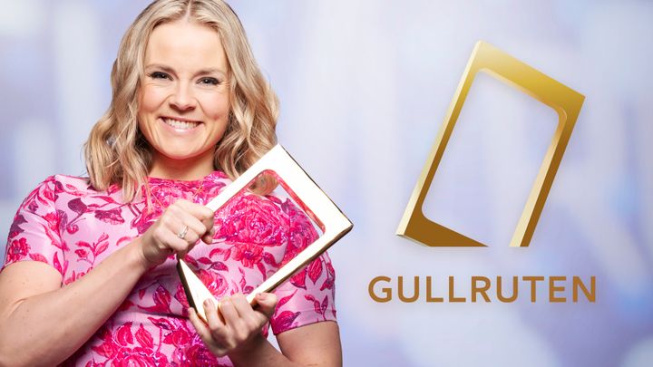 Helene Olafsen er programleder for Gullruten 2024. Foto: Espen Solli/TV 2 (montasje)