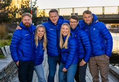 STJERNELAG: Marius Skjelbæk, Tiril Eckhoff, Ole Kristian Stoltenberg, Ida Moseng, Ole Einar Bjørndalen og Petter Northug er klare for vinteren på TV 2!