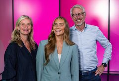 Nyhetsredaktør Karianne Solbrække, programleder Julie Thorsen og sjefredaktør Olav T. Sandnes. Foto: Jan-Petter Dahl