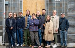 TV 2, &Co./NoA og Tangrystan på opptak. F.v.: Peter Strange Echwald, Pernille Warneke, Robert Cerkez, Jakob Ström, Kristina Karlsson, Albert Arli, Bredo Molthe, Gry Sætre, Fredrik Øyslebø Furuseth og Tue Rossel. Foto: Anthony Huus