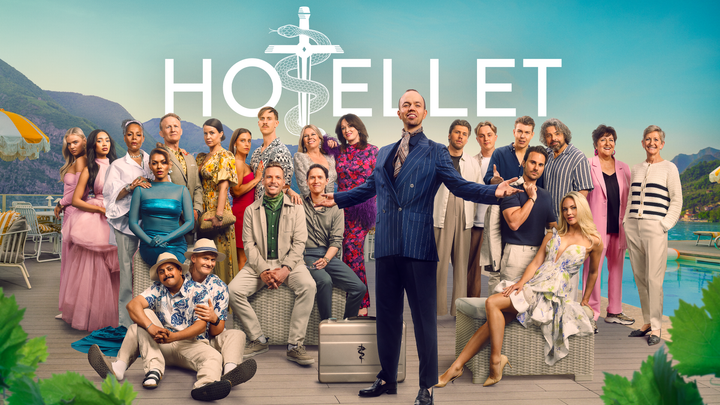 Disse deltakerne sjekker inn på «Hotellet»: Bak fra venstre: Linnea Løtvedt (influenser) og Anny Isabella  Øvrehus (influenser), Barbara Joner (tv-personlighet) og Alexandra Joner  (influenser/programleder), Stig André Berge (tidligere bryter) og Rosell  Utne Berge (tidl. bryter), Karoline Andersen (forsvarsadvokat og danser)  og Mikkel Silset (skuespiller), Annette Walter Numme (radio- og tv-profil)  og Ingeborg Heldahl (redaktør),  Sander Dale (youtuber) og Herman Dahl (youtuber), Oskar Westerlin (influenser) og Petter Westerlin  (helikopterpilot), Anne B. Ragde (forfatter) og Eva B. Ragde  (krimtekniker). Foran: Mohammed Basefer (komiker) og Karsten Blomvik  (youtuber og komiker), Niklas Silseth Baarli (programleder)og Benjamin  Baarli Silseth (psykolog), programleder Aslak Maurstad, Michael Hansson (gründer) og Emilie Voe Nereng (matinfluenser). Foto: Montasje - Vegard Breie/TV  2.