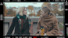 Skuespillerne Maja Christiansen og Kristin Grue på innspilling av sesong to av Nepobaby.