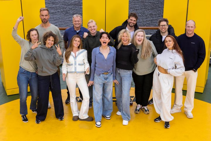 Anette Trettebergstuen, Morten Hegseth, Margrethe Røed, Frode Grodås, Sofie Karlstad, Kasper Kvello, Tim Kristian Moen, Benedicte Adrian, Emil Wæraas, Tuva Billing, Tomine Harket, Jon Ludvig Hammer og Erik Follestad er deltakere i «Boksen» sesong 2. Foto: Matti Bernitz/TV 2.