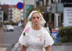 Henriette Steenstrup som coachen Geipen i "Evig singel".