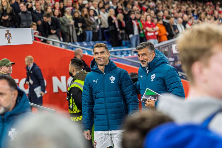 Ronaldo på Ullevaal i går kveld. Foto: Daniel Sannum Lauten / TV 2