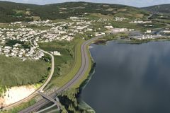 Alternativ 1 og 2: Ny E6 på strekningen Fremstadodden-Roterud. Retning vest