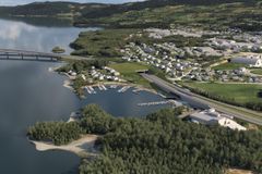 Alternativ 1: Ny E6 gjennom Moelv. Retning nord