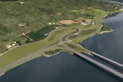 Alternativ 1: Kryssområdet ved Sandvoll. Retning nordvest