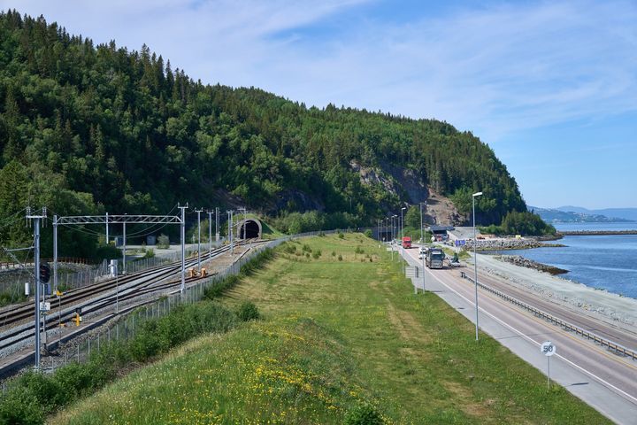 Hellstranda der Nye Veier nå har besluttet å bygge firefelts vei helt inn til Værnes