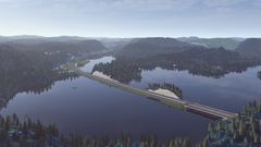 Bakkevann. Illustrasjon forslag til reguleringsplan E18 Kragerø - Bamble