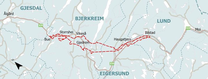 Nye Veier start opp planprogram for parsellen E39 Bilstad - Bue i Rogaland.