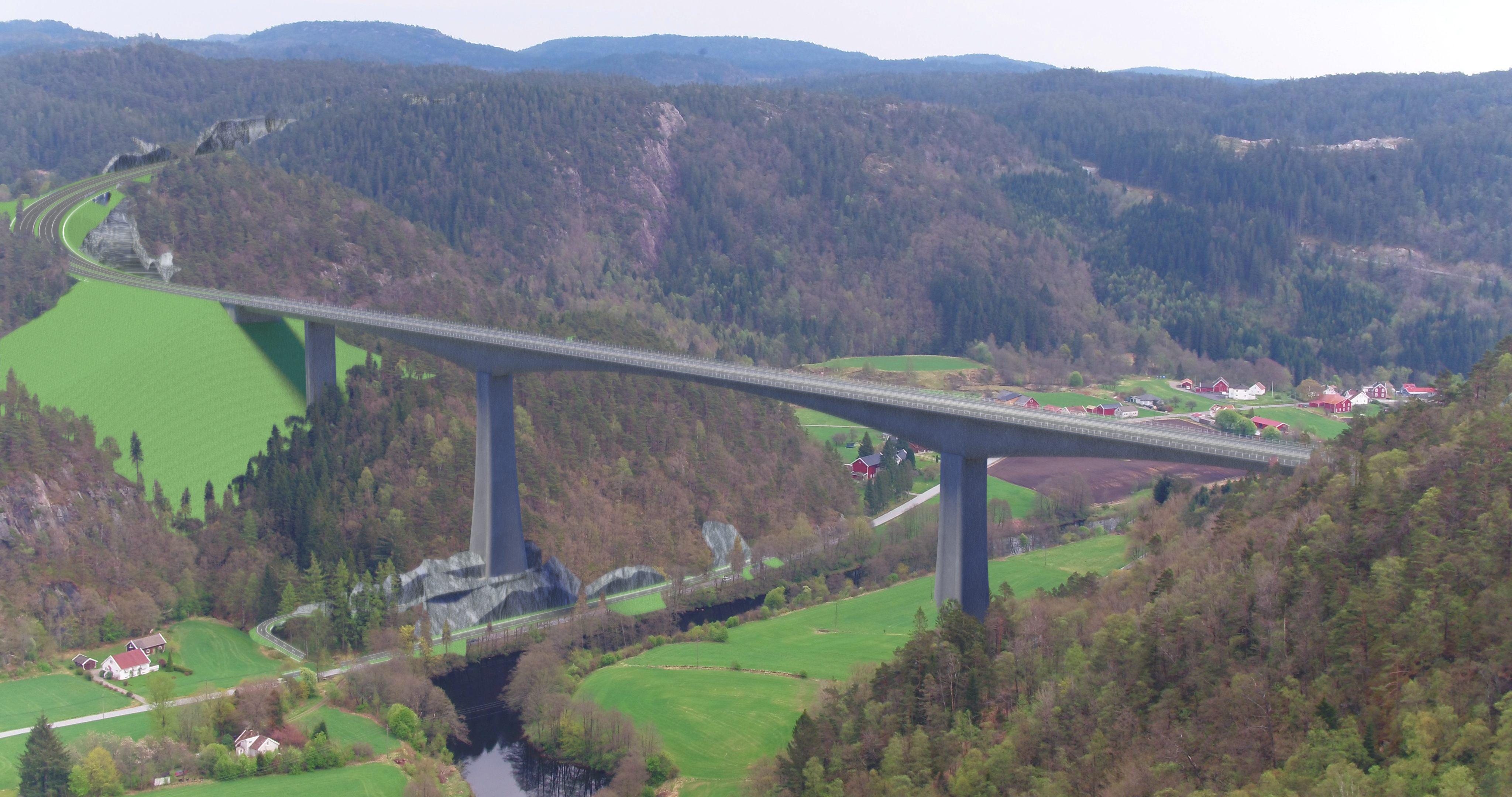 Lyser ut konkurranse for byggingen av E39 Blørstad–Lyngdal