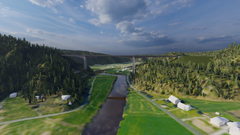 Illustrasjon av broen over Audnedalen