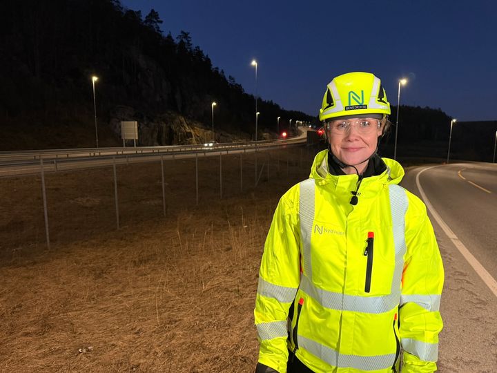 E18 veibelysning, direktør for utbedring og drift i Nye Veier Benedichte Hellestøl i vernetøy