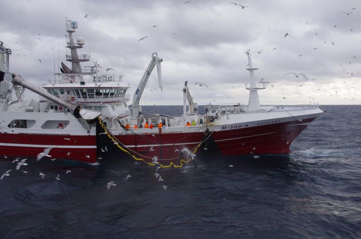 Havstål med loddekast i Barentshavet. Foto: Olav Endre Drønen/Norges Sildesalgslag.