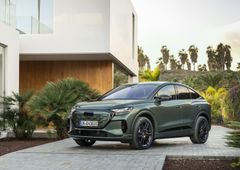 FOR FØRSTE GANG: Nye Audi Q4 e-tron kan nå leveres med sorte felger.