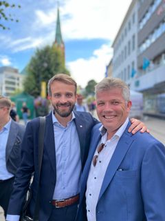 Næringsminister Jan Christian Vestre og fiskeri- og havminister Bjørnar Skjæran