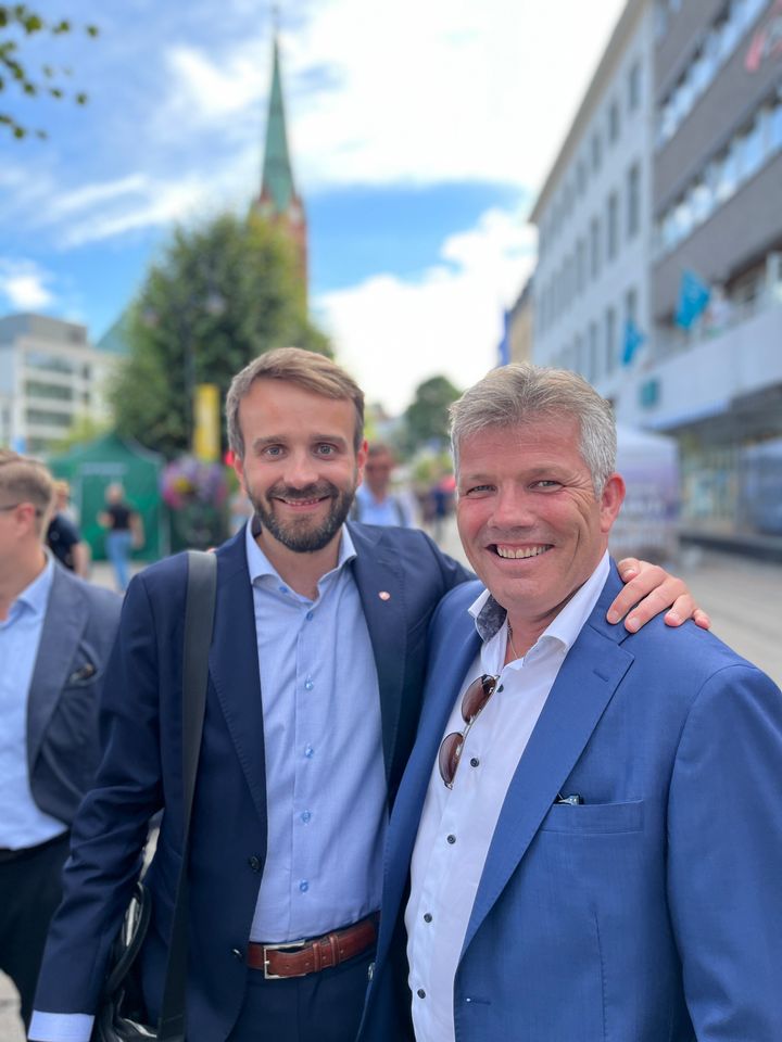 Næringsminister Jan Christian Vestre og fiskeri- og havminister Bjørnar Skjæran