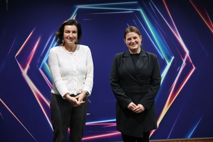 Næringsminister Cecilie Myrseth og Tysklands nærings- og energiminister Katherina Reiche. Foto: NFD