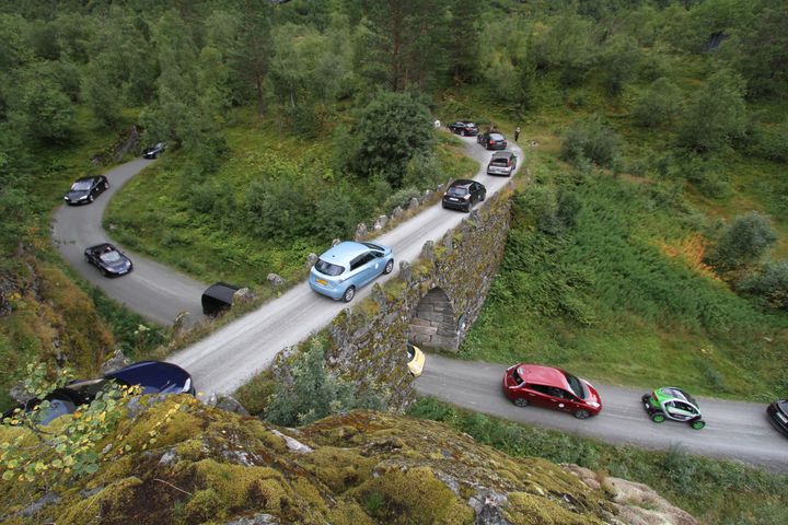 REKORDLAVT: Nå er det faktisk vanskeligere å finne en kommune uten hurtiglader enn med. Foto: Ståle Frydenlund/Norsk elbilforening