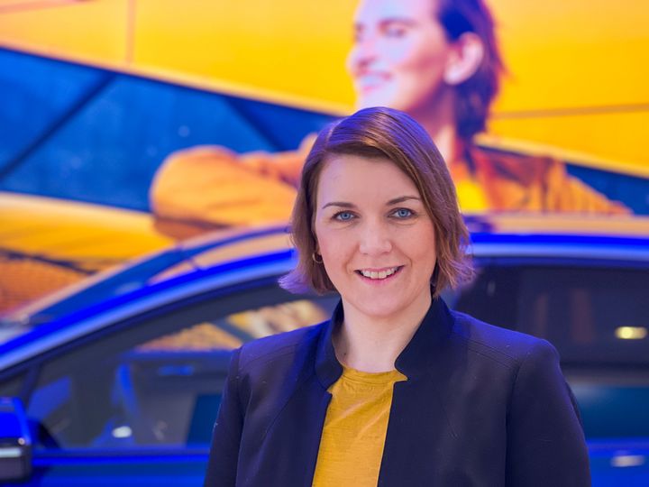 GODE TALL: Christina Bu er glad for å se at såpass mange har elbil. Foto: Elbilforeningen/Inger Elisabeth Sagedal