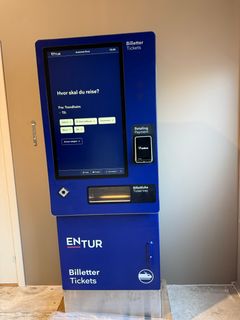 De nye billettautomatene er mer moderne og ser slik ut.