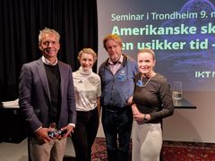 Jarle Roheim Håkonsen – Direktør for næringspolitikk og kommunikasjon i IKT-Norge, ledet oss gjennom programmet, Karianne Tung – Digitaliserings- og forvaltningsminister, Morten Forfang – Rådgiver og fagdirektør i Computas og Marit Gartland – Regionsdirektør for Computas i Trondheim.