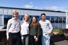 Fra venstre: Theodor Nissen-Meyer, Elisabeth Caspersen, Tonje Halse, Markus A.R. Johansen