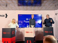 Fra venstre: Catherine Janson (politiet), Lars Stokke (Computas) og Dag Anders Brunstad (UDI).