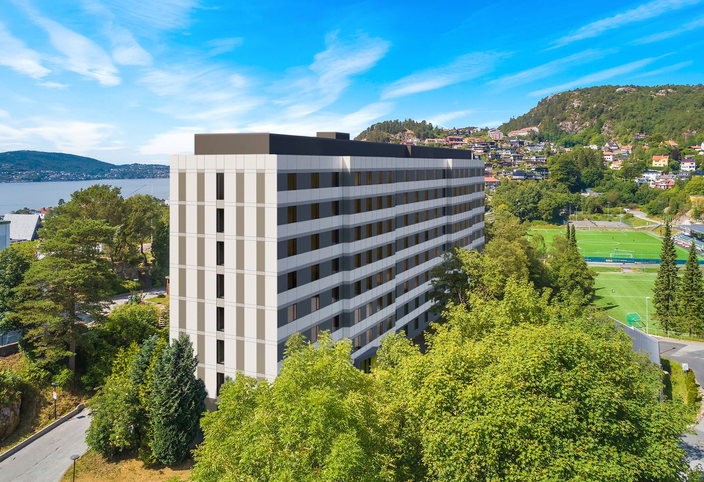 LAB Entreprenør  has signed an agreement with Sammen, the Student Welfare Organization of Vestland, to rehabilitate a residential building in Hatleberg, Bergen.