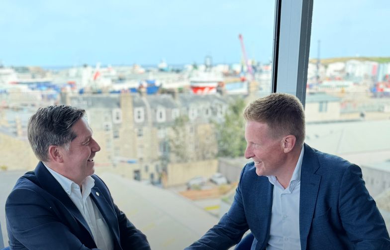 Walter Thain fra THREE60 Energy and Graeme Fergusson i AF Offshore Decom