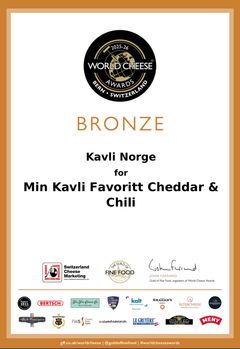 Bronse til Min Kavli Favoritt Cheddar & Chili