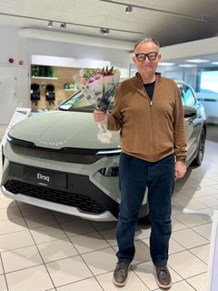 Einar Kaufmann, vinner av en helt ny Škoda Elroq.