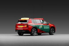 Škoda Peaq med spesialtilpassede løsninger og panoramatak utviklet for rittet.
