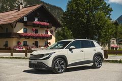 Škoda Epiq i lakkfargen Marble Grey.