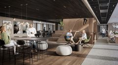 Entra skal totalrehabilitere siste del av kontoreiendommen Stenersgata 1. - Vi utvikler arbeidsplasser som støtter samarbeid, trivsel og en hybrid arbeidshverdag, sier Sonja Horn, adm.dir i Entra.