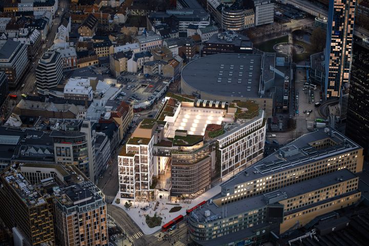 Stenersgata 1 blir Circle K sitt nye kontor fra 2027. Entra starter nå totalrehabiliteringen av siste del av det som blir blant hovedstadens mest sentrale kontorlokaler, rett ved Jernbanetorget.