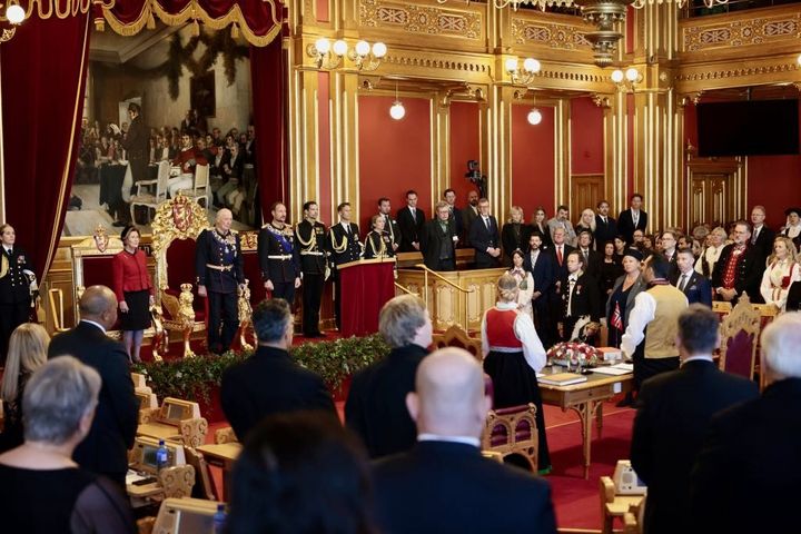 Det 169. storting er høytidelig åpnet. Foto: Stortinget/Peter Mydske