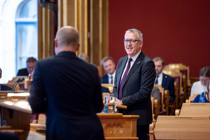 Rune Støstad (A) under trontaledebatten 13. oktober 2025.