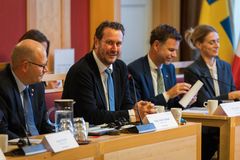Helge André Njåstad, leder for Stortingets delegasjon til Nordisk råd.