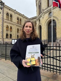 Justis- og beredskapsminister Astri Aas-Hansen med nesten 75 000 underskrifter mot fyrverkeri