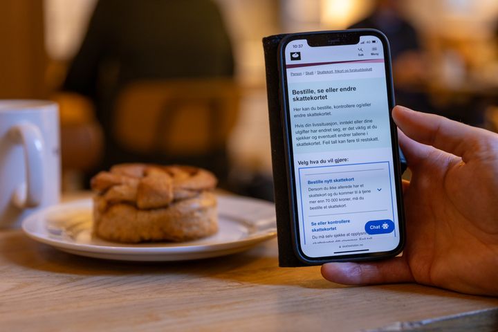 SJEKK SKATTEKORTET PÅ MOBIL: Mange bør sjekke skattekortet sitt for å være sikker på at de unngår restskatt neste år.