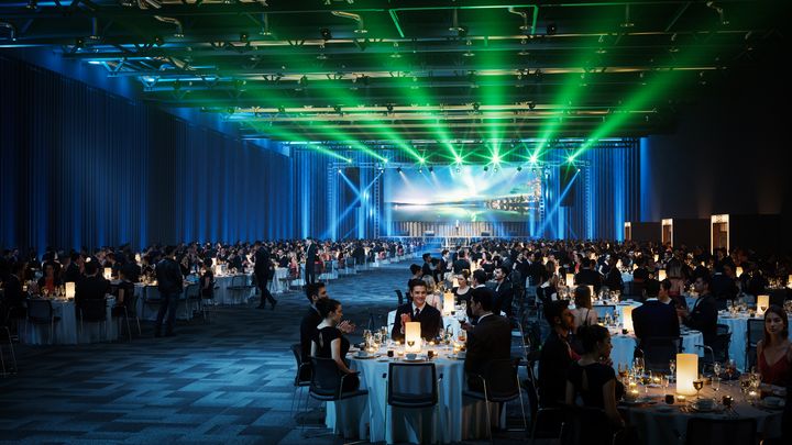 Den nye kongresshallen på Thon Hotel Oslo Airport har kapasitet til å servere 5000 gjester.