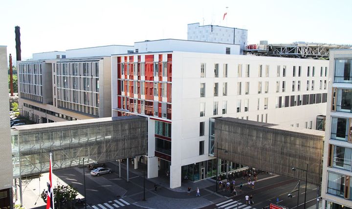 St. Olavs hospital er rangert på topp blant norske sykehus, ifølge Newsweek. Her akutten og hjerte-lunge-senteret på sykehuset.